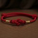 Red String Jade Fortune Knot Bracelet Red String Jade Fortune Knot Bracelet