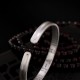 999 Sterling Silver Heart Sutra Protection Bracelet 999 Sterling Silver Heart Sutra Protection Bracelet