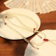 108 Mala Beads White Agate Red Agate Protection Wrap Bracelet 108 Mala Beads White Agate Red Agate Protection Wrap Bracelet