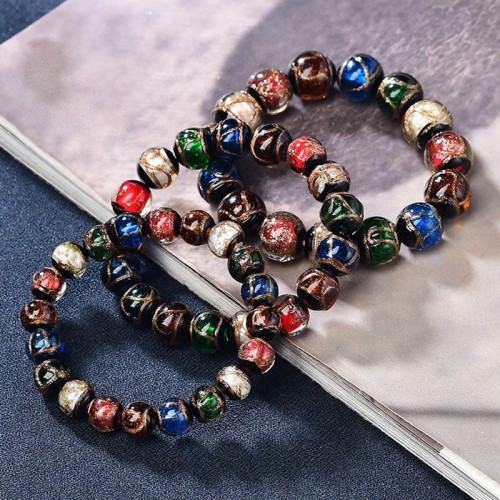 Colorful Liuli Glass Luck Bracelet Colorful Liuli Glass Luck Bracelet