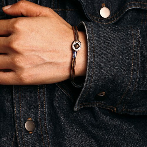 925 Silver Handmade Button Protection Bracelet 925 Silver Handmade Button Protection Bracelet