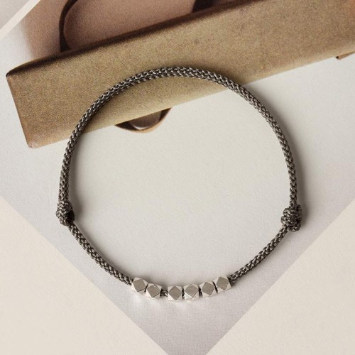 925 Silver Red String Braided Bracelet 925 Silver Red String Braided Bracelet