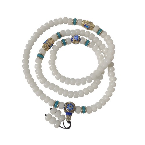 White Bodhi Seed 108 Beads Wealth Bracelet White Bodhi Seed 108 Beads Wealth Bracelet