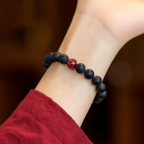 Tibetan Cypress Cinnabar Lotus Healing Bracelet Tibetan Cypress Cinnabar Lotus Healing Bracelet