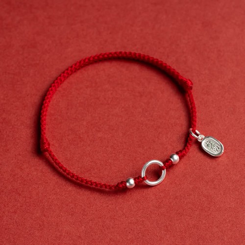Silver Lucky Lotus Peace Bracelet