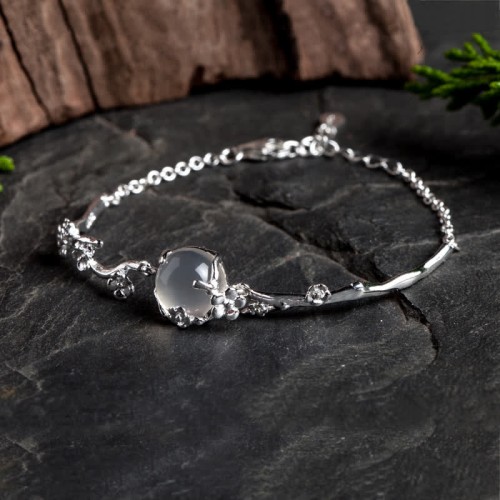 Plum Blossom Chalcedony Positive Bracelet Plum Blossom Chalcedony Positive Bracelet