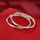 999 Silver Peace & Joy Kids Protection Bangle