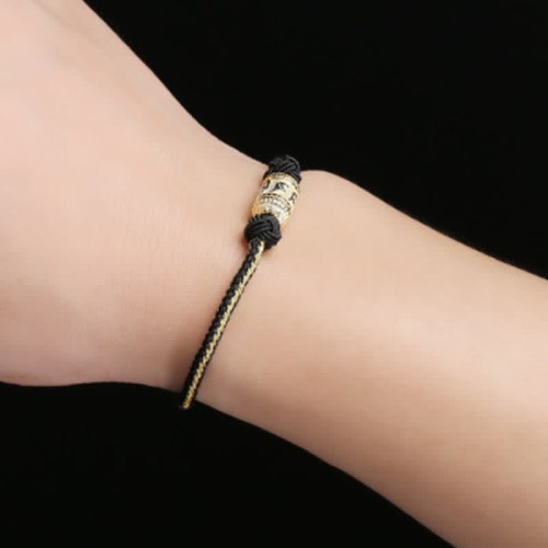 925 Silver Om Mani Padme Hum Luck Strength Red Bracelet 925 Silver Om Mani Padme Hum Luck Strength Red Bracelet
