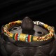 Tibet Gold Om Mani Padme Hum Eight Thread Bracelet