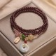 Garnet Strawberry Quartz Koi Fish Bracelet Garnet Strawberry Quartz Koi Fish Bracelet