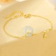 925 Silver Hetian Jade Chalcedony Bamboo Prosperity Bracelet 925 Silver Hetian Jade Chalcedony Bamboo Prosperity Bracelet