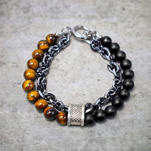 Tiger Eye Lazurite Protection Bracelet