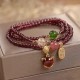 Garnet Strawberry Quartz Koi Fish Bracelet Garnet Strawberry Quartz Koi Fish Bracelet
