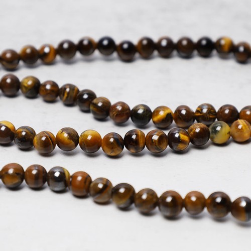 Tibetan Tiger Eye Prayer Mala Bracelet