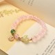 Year of the Rabbit Pink Crystal Bunny Love Bracelet Year of the Rabbit Pink Crystal Bunny Love Bracelet