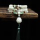 White Bodhi Seed Mala 108 Beads Protection Bracelet White Bodhi Seed Mala 108 Beads Protection Bracelet