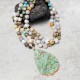 Natural Picasso Jasper Beaded Healing Necklace