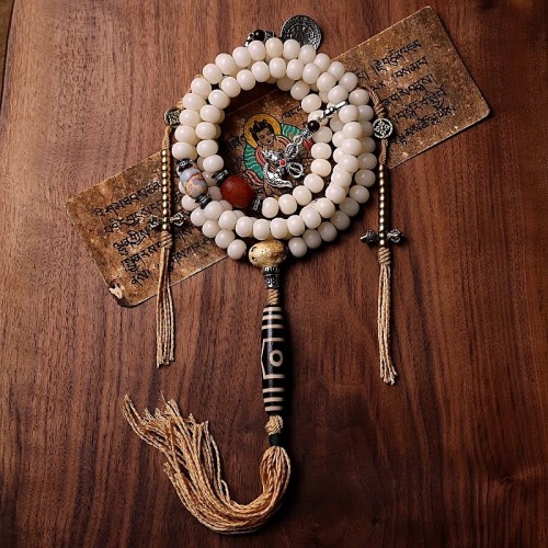 Tibet Bodhi Seed Gray Agate Wealth Bracelet