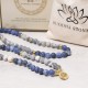 Picasso Jasper Blue Stone Mala Bracelet Picasso Jasper Blue Stone Mala Bracelet