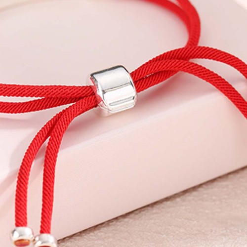 925 Silver Red String Braid Bracelet 925 Silver Red String Braid Bracelet