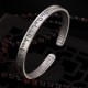 999 Sterling Silver Heart Sutra Protection Bracelet 999 Sterling Silver Heart Sutra Protection Bracelet