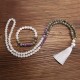 108 Beads White Agate Amethyst Protection Bracelet 108 Beads White Agate Amethyst Protection Bracelet