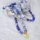 Picasso Jasper Blue Stone Mala Bracelet Picasso Jasper Blue Stone Mala Bracelet