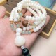 White Bodhi Seed Mala 108 Beads Protection Bracelet White Bodhi Seed Mala 108 Beads Protection Bracelet