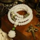 White Jade Bodhi Lotus Mala Necklace Bracelet White Jade Bodhi Lotus Mala Necklace Bracelet