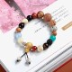 Bodhi Seed Agate Wisdom Harmony Wrist Mala Bodhi Seed Agate Wisdom Harmony Wrist Mala
