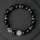 925 Silver Black Obsidian Eye of Providence Bracelet 925 Silver Black Obsidian Eye of Providence Bracelet