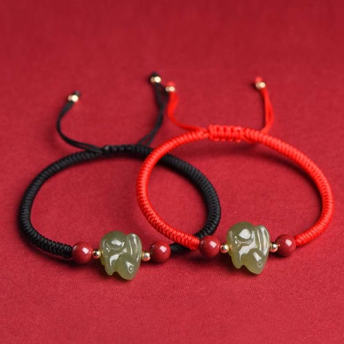 Rabbit Hetian Jade Bunny Abundance Bracelet Rabbit Hetian Jade Bunny Abundance Bracelet