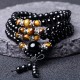 108 Beads Black Obsidian Tiger Eye Mala Bracelet 108 Beads Black Obsidian Tiger Eye Mala Bracelet
