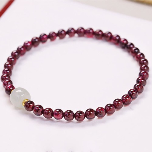 Garnet Jade Bead Purification Bracelet Garnet Jade Bead Purification Bracelet