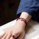 925 Silver Fu Character Blessing Braided Bracelet 925 Silver Fu Character Blessing Braided Bracelet