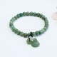 Laughing Buddha Cyan Jade Healing Bracelet Laughing Buddha Cyan Jade Healing Bracelet