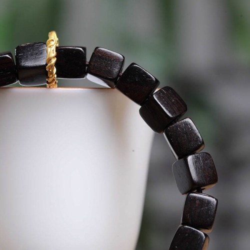 Tibetan Ebony Wood Peace Calm Bracelet