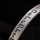 999 Sterling Silver Heart Sutra Protection Bracelet 999 Sterling Silver Heart Sutra Protection Bracelet