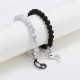 2pcs Black Onyx White Turquoise Yin Yang Bracelet 2pcs Black Onyx White Turquoise Yin Yang Bracelet
