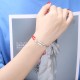 925 Silver Red String Braid Bracelet 925 Silver Red String Braid Bracelet