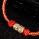 925 Silver Om Mani Padme Hum Luck Strength Red Bracelet 925 Silver Om Mani Padme Hum Luck Strength Red Bracelet