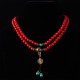 Tibetan Red Turquoise Lucky Necklace Tibetan Red Turquoise Lucky Necklace