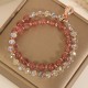 Strawberry Quartz Money Bag Positive Bracelet