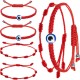 Evil Eye Seven Knot Red String Protection Bracelet Evil Eye Seven Knot Red String Protection Bracelet