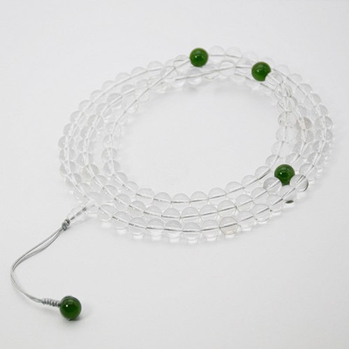 108 Beads White Crystal Jade Meditation Bracelet 108 Beads White Crystal Jade Meditation Bracelet