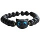 Ebony Wood Sandalwood Cat Peace Bracelet Ebony Wood Sandalwood Cat Peace Bracelet