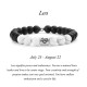 Zodiac Frosted Stone White Turquoise Bracelet Zodiac Frosted Stone White Turquoise Bracelet