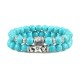 2Pcs Crystal Agate Buddha Protection Bracelet 2Pcs Crystal Agate Buddha Protection Bracelet