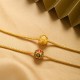 18K Gold Om Mani Padme Hum Koi Fish Luck Bracelet 18K Gold Om Mani Padme Hum Koi Fish Luck Bracelet