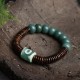 Tibetan Bodhi Seed Dzi Bead Evil Spirits Bracelet Tibetan Bodhi Seed Dzi Bead Evil Spirits Bracelet